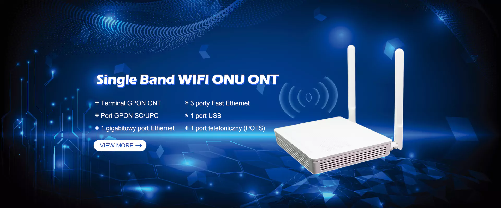 Προμηθευτής ενιαίας ζώνης WiFi ont